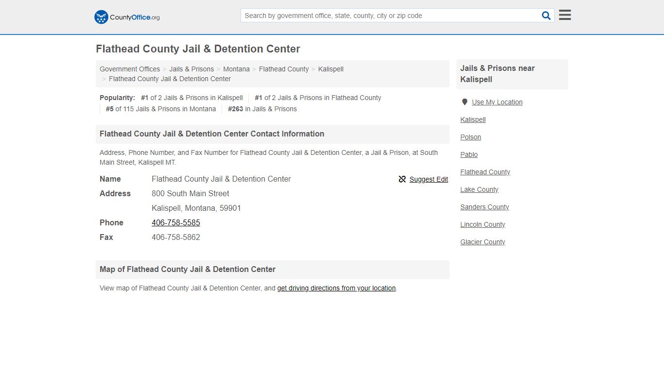 Flathead County Jail & Detention Center